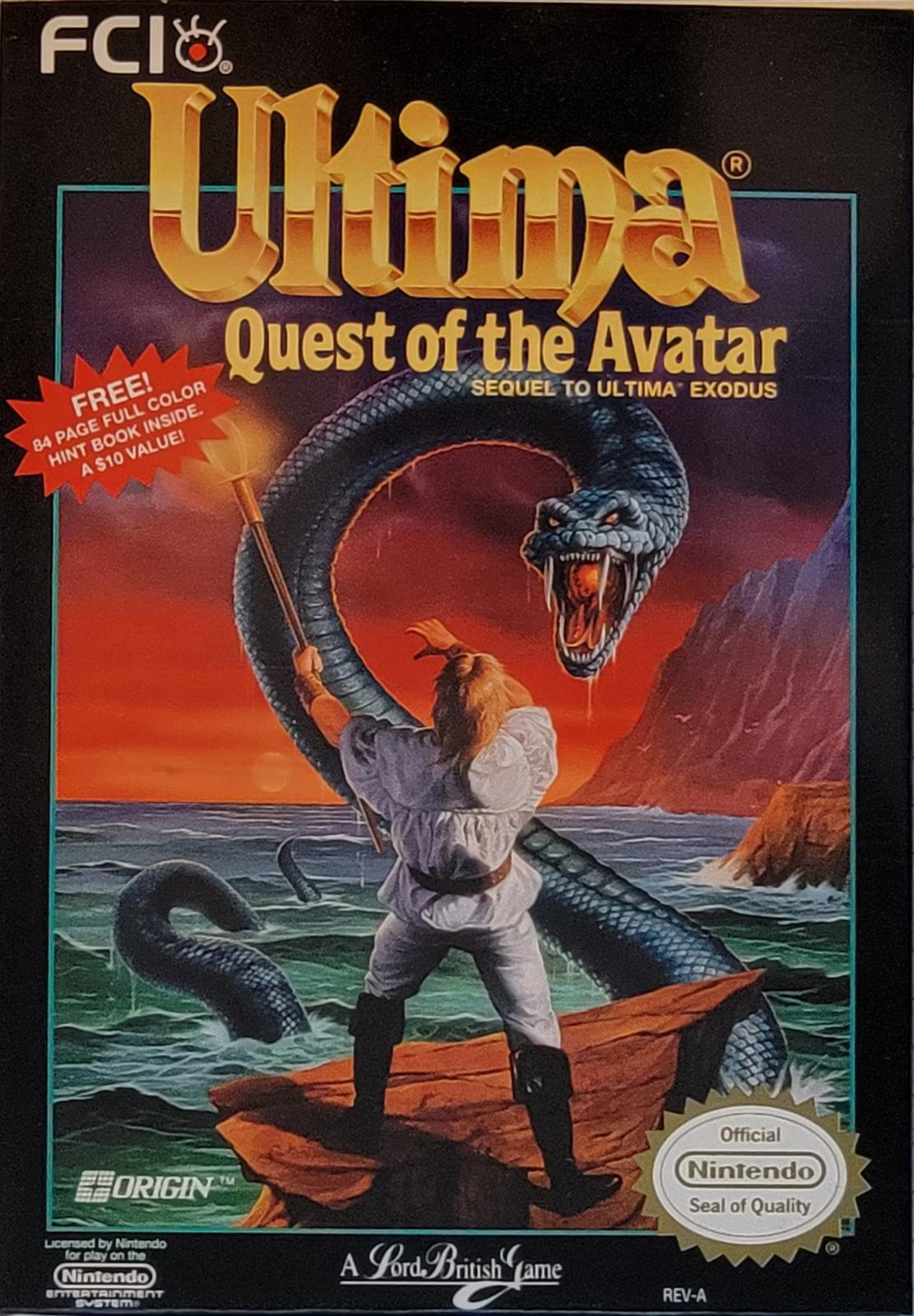 THE GAME STORE AND MORE - Ultima Quest of the Avatar - Video Game - NES