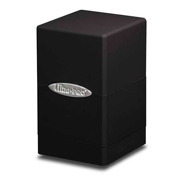 Deckbox: Satin Tower 100 - Jet Black - Ultra Pro - Deckbox(s)