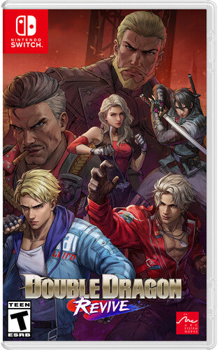 Double Dragon Revive game cover for Nintendo Switch with character illustrations.