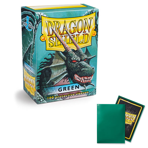 Dragon Shield Standard Size Sleeve 100ct (Green) - Card Sleeve(s) TCG