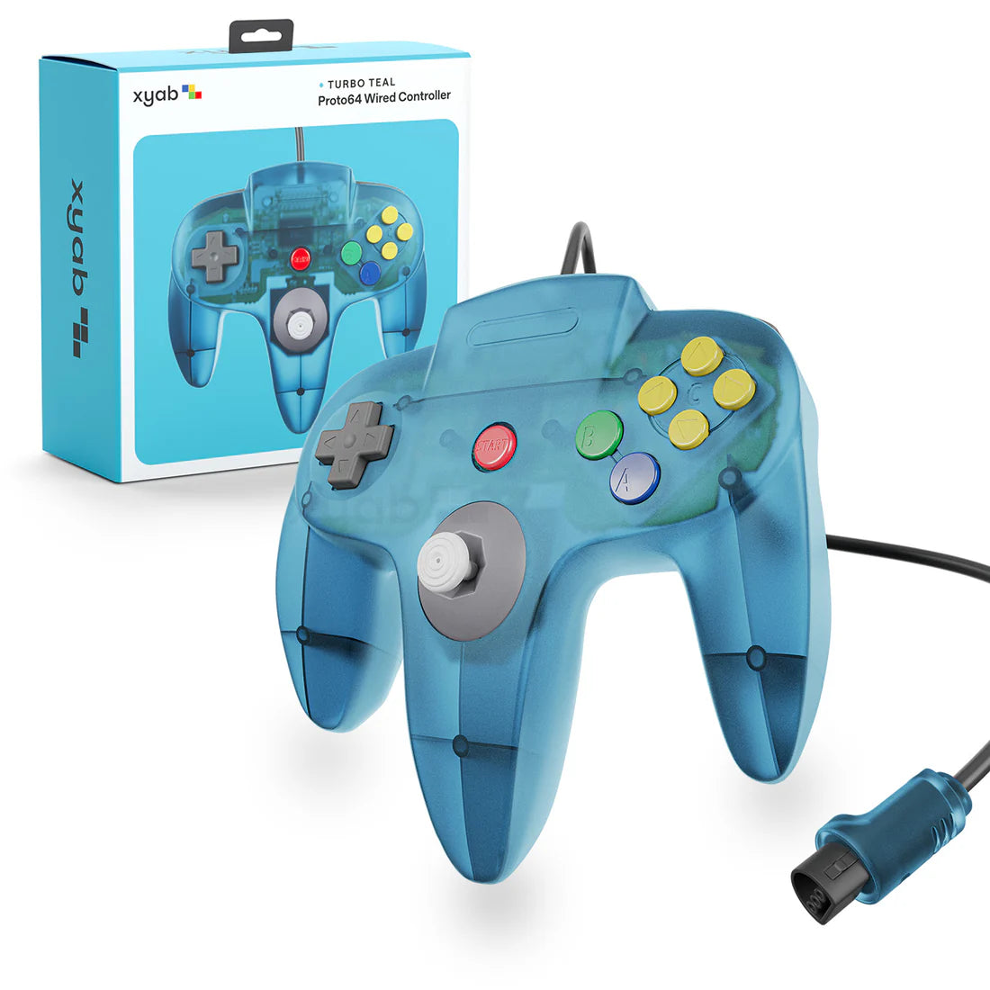N64 Controller - Turbo Teal - XYAB - Nintendo 64
