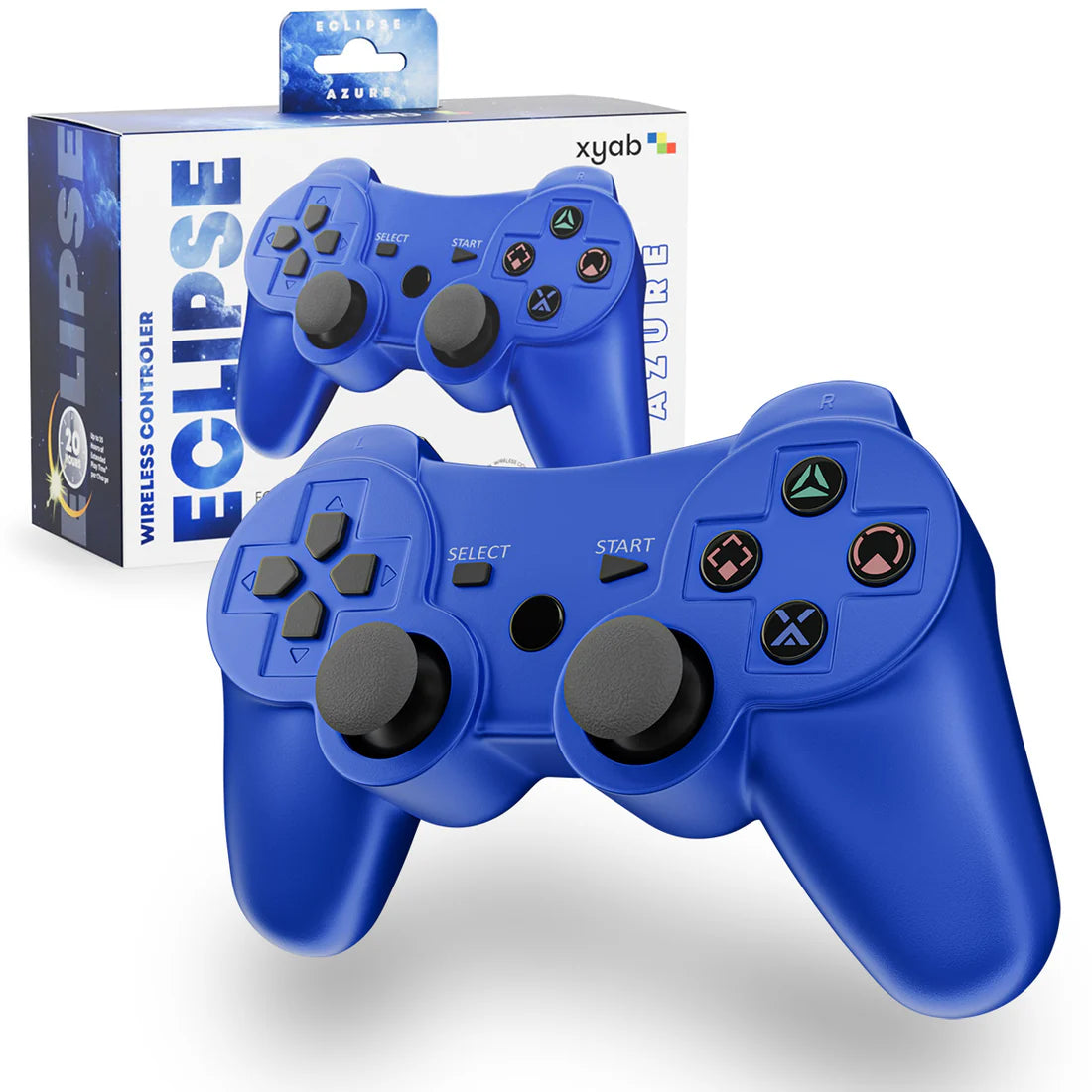 PS3 Wireless Controller - Blue - XYAB - Playstation 3