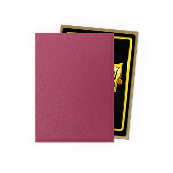 Dragon Shield Dual Matte Sleeves - Pomegranate & Gold - 100ct