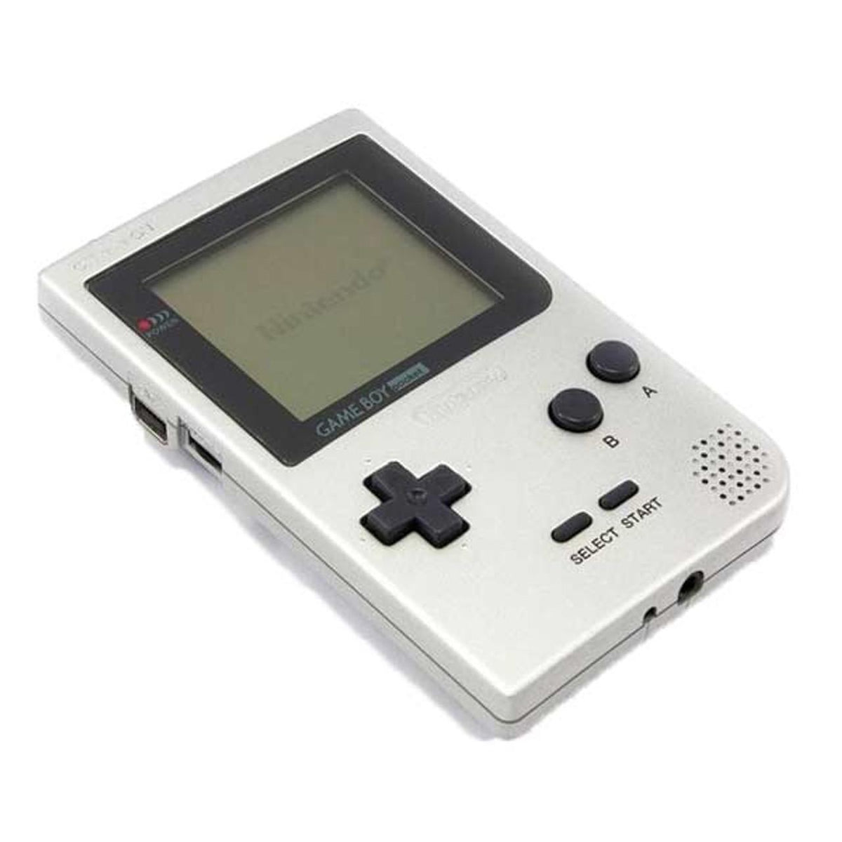 Silver Gameboy Pocket [Black Screen Frame] - GameBoy