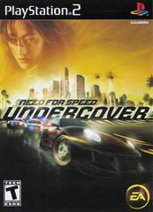 Need for Speed Undercover video game cover for Playstation 2, featuring a car on the right with a blurred background on the left, indicating speed and motion.