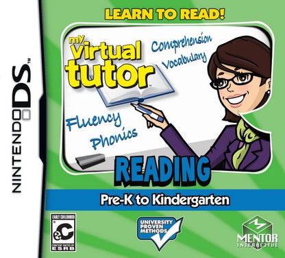 THE GAME STORE AND MORE - My Virtual Tutor Reading Adventure: Pre-K to Kindergarten - Video Game - Nintendo DS
