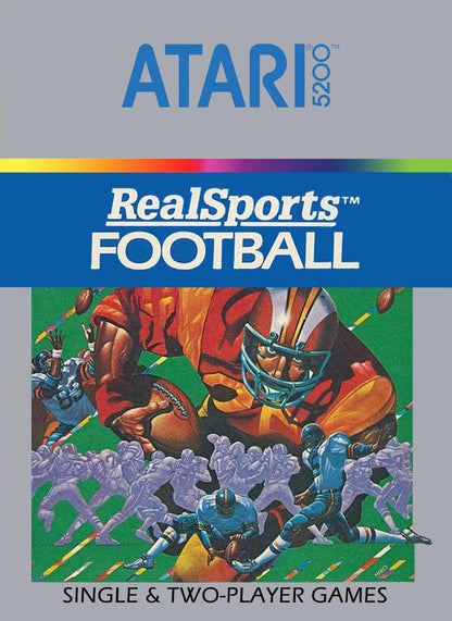 THE GAME STORE AND MORE - RealSports Football - Video Game - Atari 5200