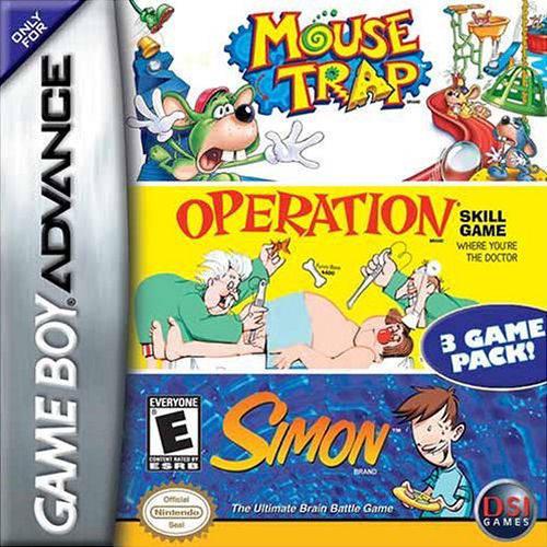 THE GAME STORE AND MORE - Mouse Trap / Operation / Simon - Video Game - GameBoy Advance