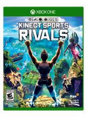 Cover of the video game 'Kinect Sports Rivals' for Xbox One, featuring a colorful illustration of players engaging in a sports game.