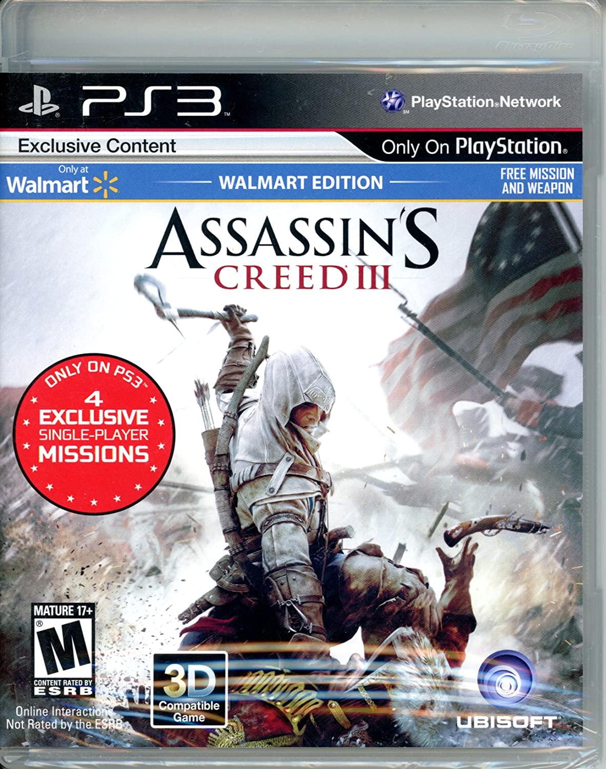 THE GAME STORE AND MORE - Assassin's Creed III [Walmart Edition] - Video Game - Playstation 3