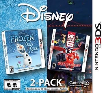 THE GAME STORE AND MORE - Frozen & Big Hero 6 Disney 2 Pack - Video Game - Nintendo 3DS
