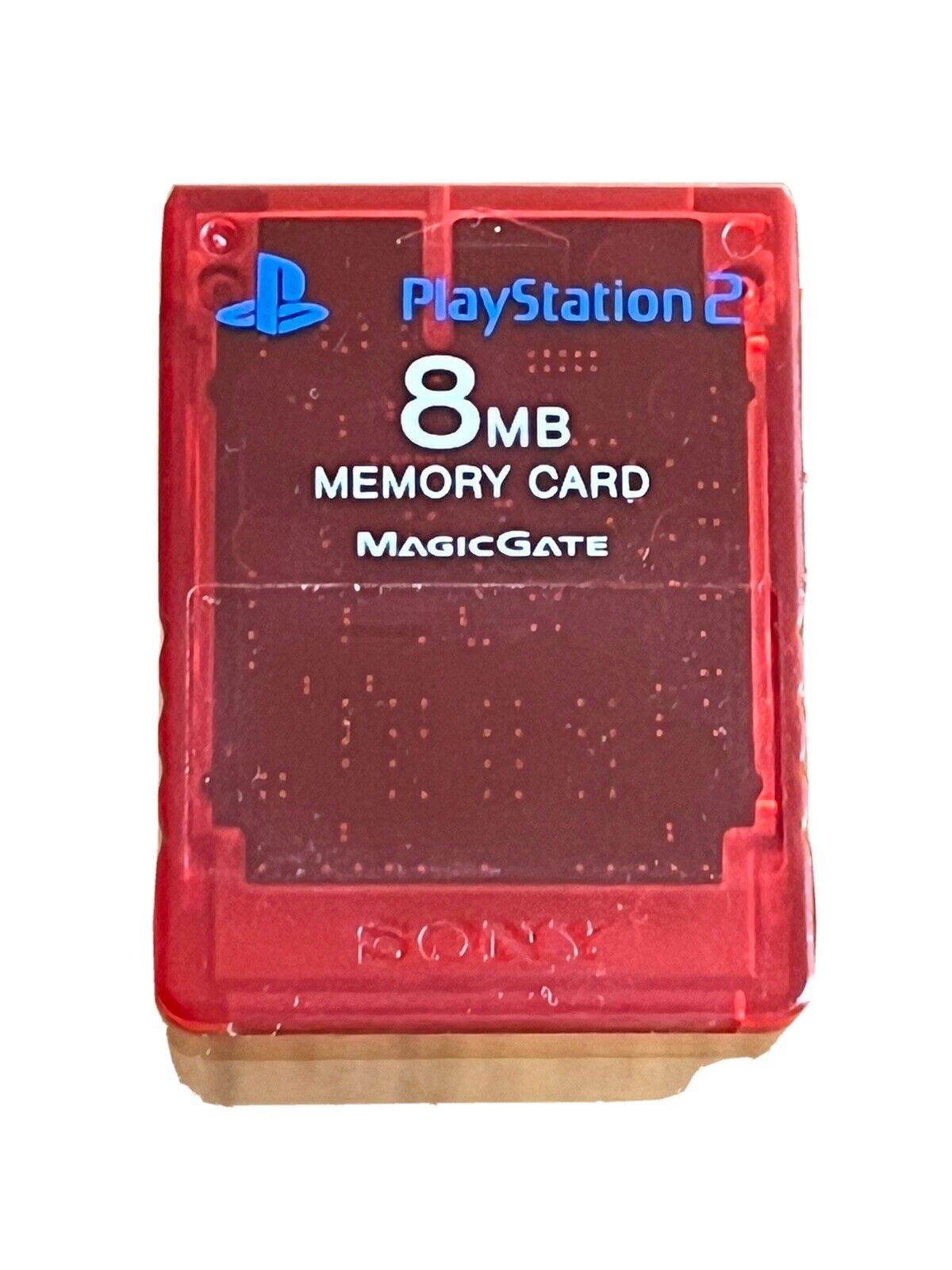 THE GAME STORE AND MORE - 8MB Memory Card [Red] - Video Game - Playstation 2