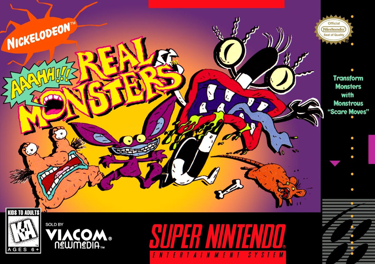 THE GAME STORE AND MORE - AAAHH Real Monsters - Video Game - Super Nintendo