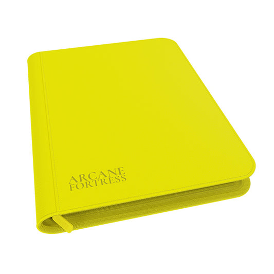9-Pocket Zip Binder - Neon Yellow - Arcane Fortress
