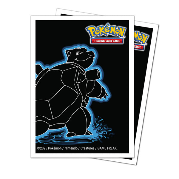 Apex Deck Protectors: Neon Kanto- Blastoise (105ct) - Card Sleeve(s)