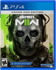 PlayStation 4 game case for 'Call of Duty: Modern Warfare' with skull-themed graphic