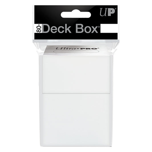 White deck box with Ultra Pro branding on a white background
