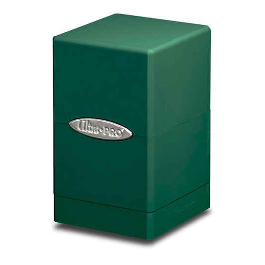 Deckbox: Satin Tower 100 - Forest Green
