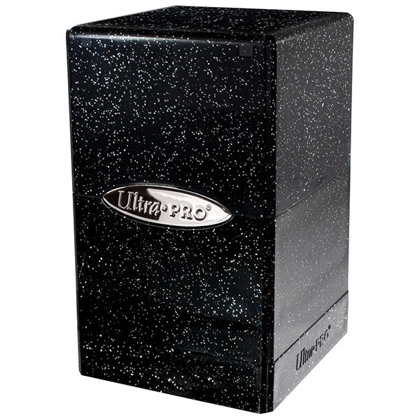 Deckbox: Satin Tower 100 - Glitter Black - Ultra Pro - Deckbox(s)