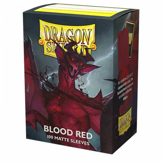 Dragon Shield Dual Matte Sleeves - Blood Red - 100ct 