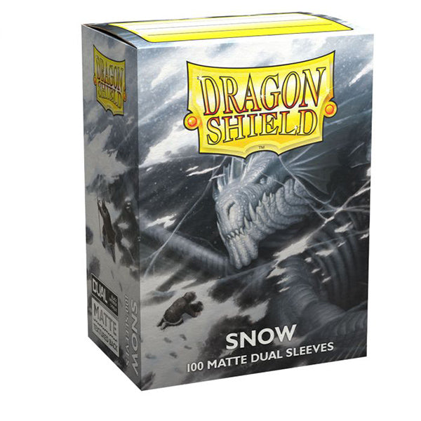 Dragon Shield Dual Matte Sleeves - Snow - 100ct - Card Sleeve(s)