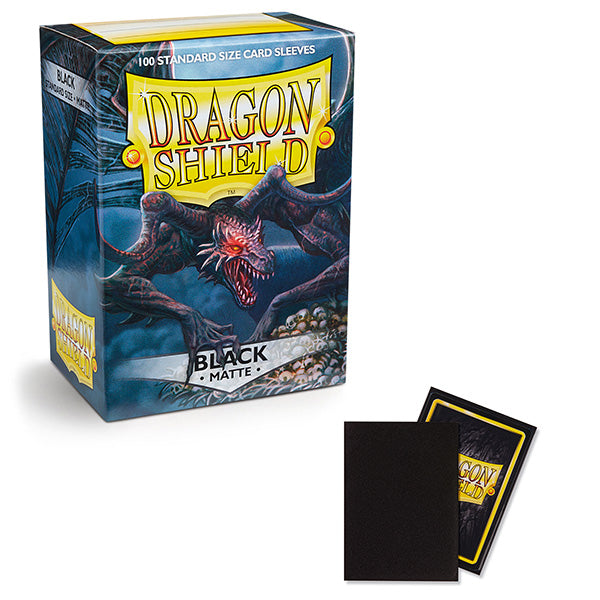 Dragon Shield Standard Size Sleeves - Black Matte