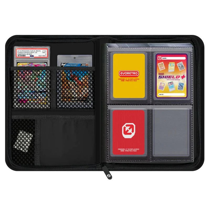 Evoretro: 4-Pocket Compact Topload Binder - Black - Binder(s)