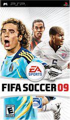 FIFA Soccer 09 game cover with players and EA Sports logo