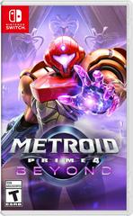 Box art for 'Metroid Prime 4 Beyond' on a Nintendo Switch console