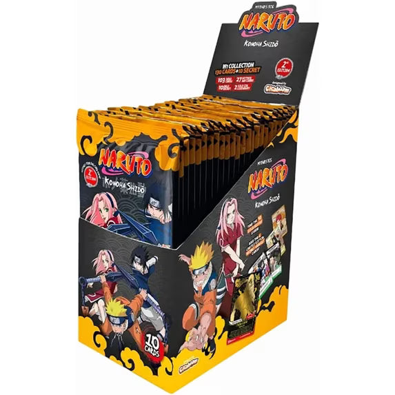 Naruto Mythos TCG Set 01 Konoha Shido 2nd Edition Booster Display - Naruto CCG