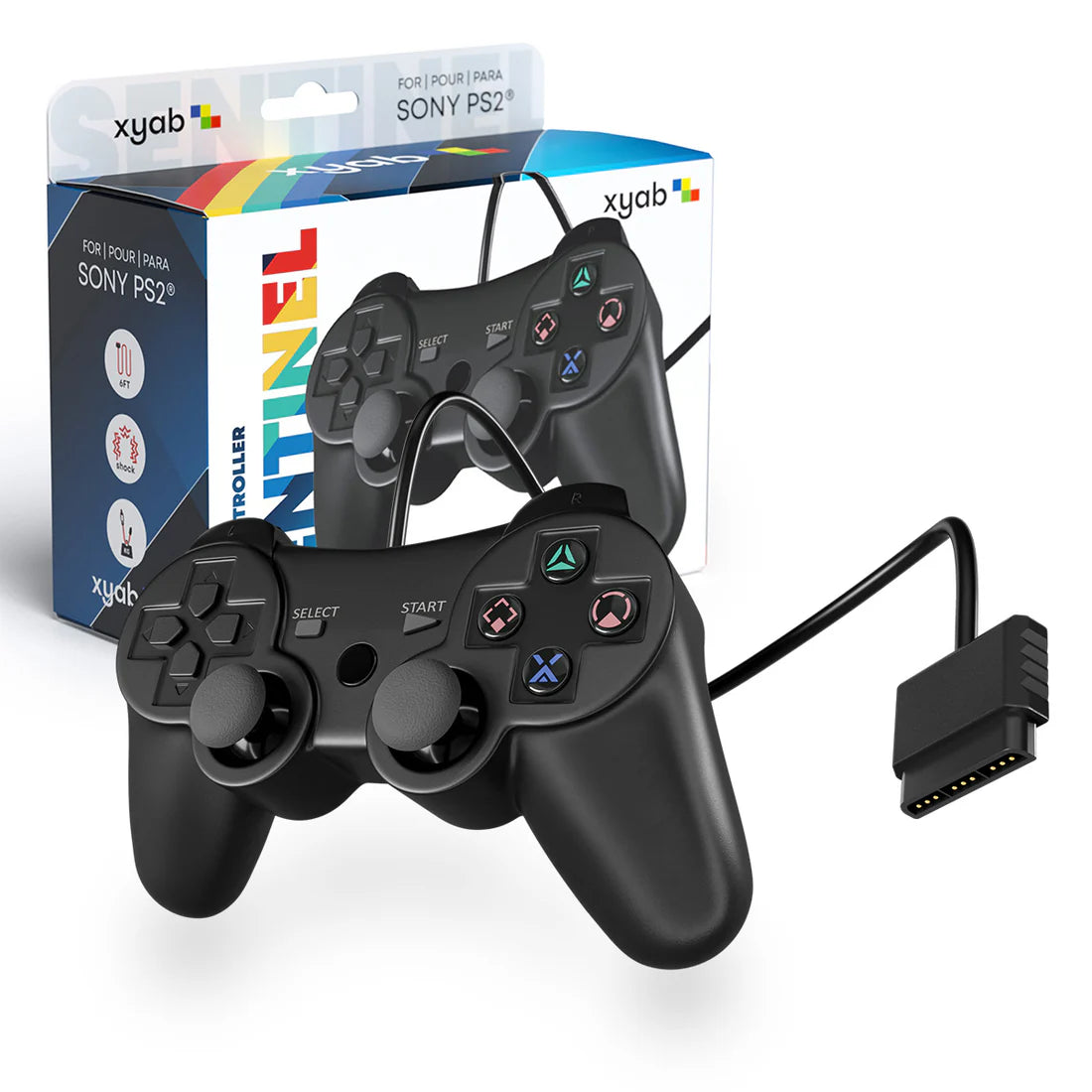 Playstation 2 Wired Controller - XYAB - Playstation 2