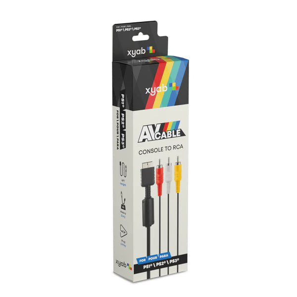 Playstation AV Cable (PS1/PS2/PS3) - XYAB - Playstation 2