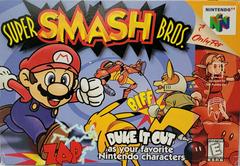 Super Smash Bros. game cover featuring Nintendo characters