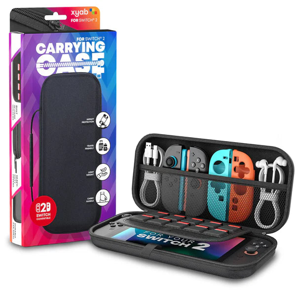 Switch 2 Carrying Case - Black - XYAB - Nintendo Switch 2