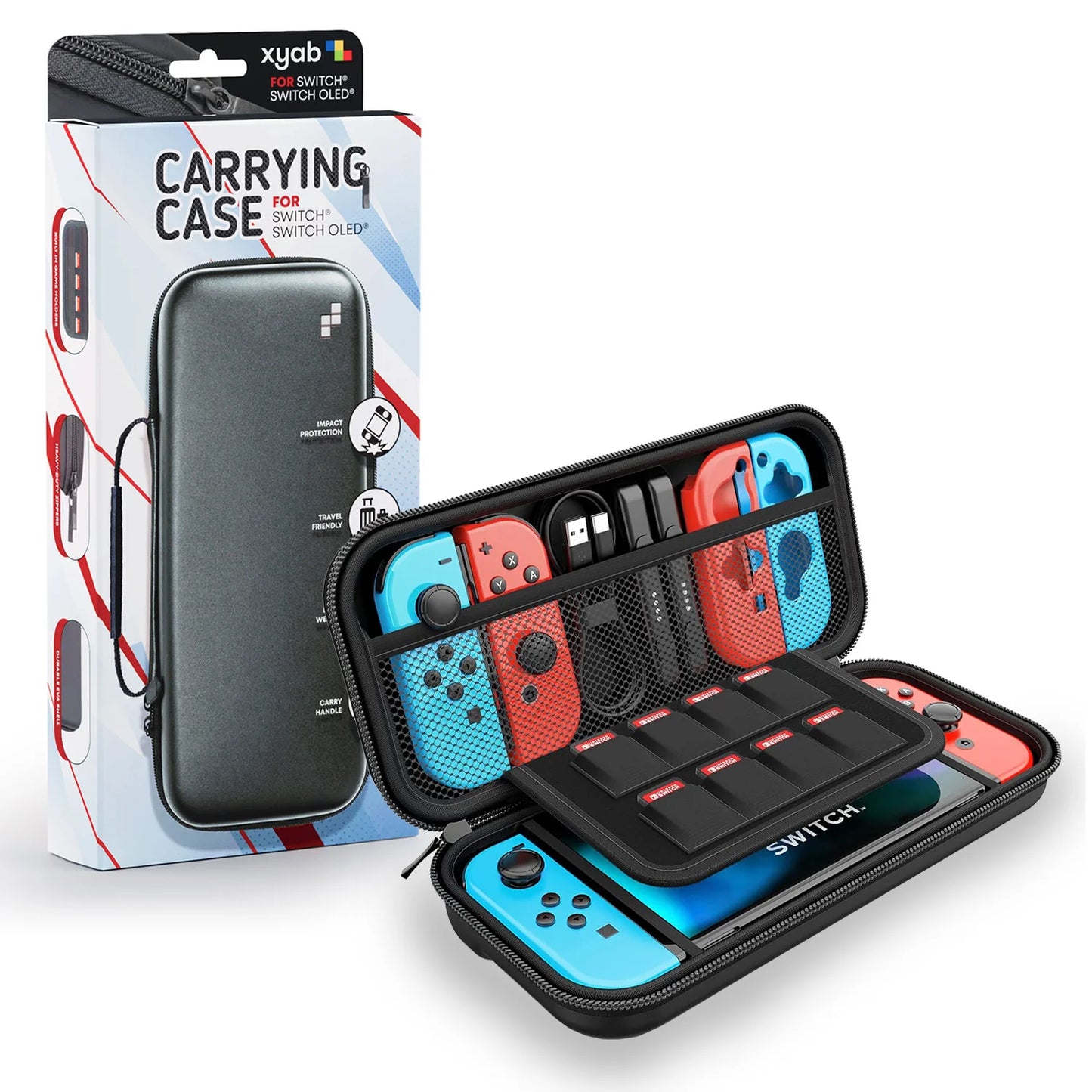 Switch Carrying Case - Black - XYAB - Nintendo Switch