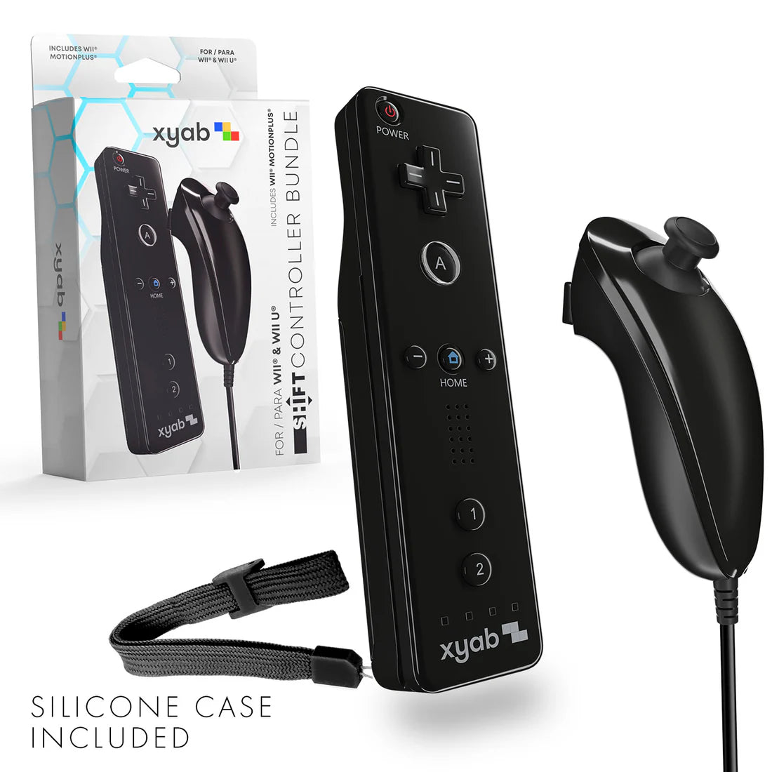 Wii Remote & Nunchuck Bundle - XYAB - Wii