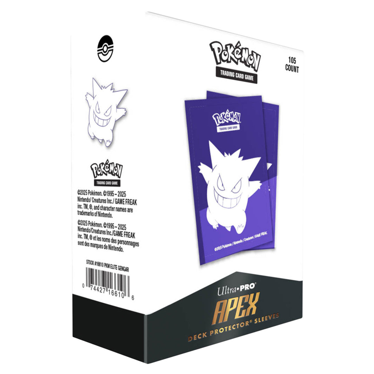 Apex Deck Protectors: Pokemon - Gengar - (105ct) - Card Sleeve(s)