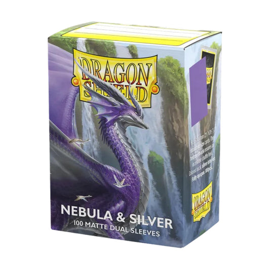 Dragon Shield Dual Matte Sleeves - Nebula & Silver - 100ct - Card Sleeve(s)
