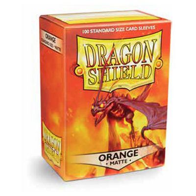 Dragon Shield Standard Size Sleeve 100ct (Orange) - Card Sleeve(s)
