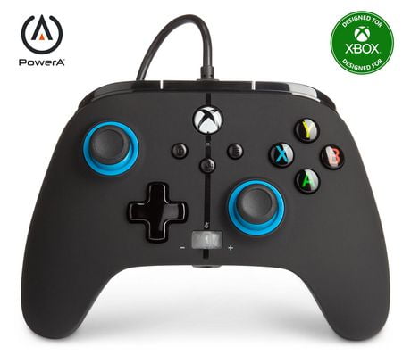 PowerA Enhanced Wired Xbox One Controller - Blue Hint - Xbox One