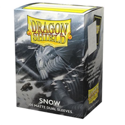 Dragon Shield Dual Matte Sleeves - Snow - 100ct - Card Sleeve(s)