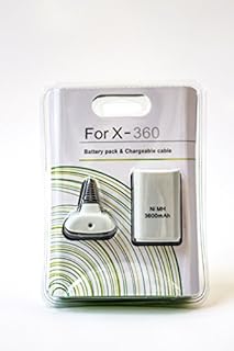 Xbox 360 Battery Pack Charging Kit - White - Old Skool - Accessory