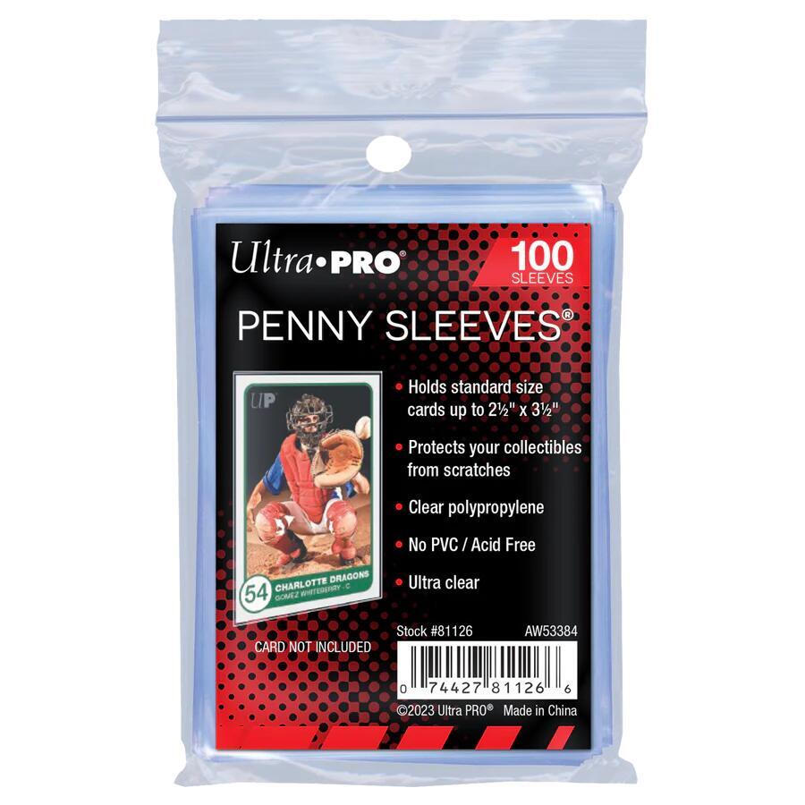 THE GAME STORE AND MORE - Ultra Pro Penny Sleeves 100ct - Hobby Supplies - Card Sleeve(s)