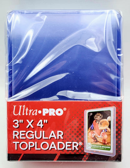 Ultra Pro 3x4 toploader packaging on a white background